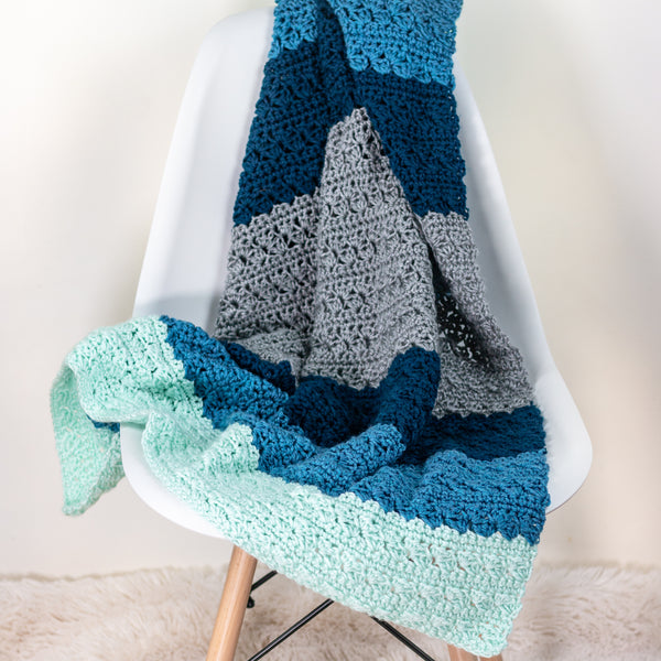 Simple Stitch Baby Blanket PDF Crochet Pattern - Digital Download