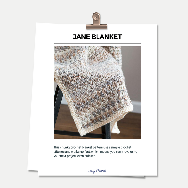 Jane Blanket PDF Crochet Pattern in Eight Sizes