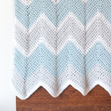 Baby Chevron Blanket PDF Crochet Pattern - Digital Download
