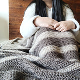 Falling in Blanket PDF Crochet Pattern in Eight Sizes - Digital Download