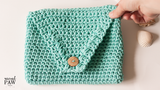 Beach Glass Clutch PDF Crochet Pattern - Digital Download