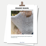 Granny Shawl PDF Crochet Pattern - Digital Download