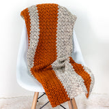 Pumpkin Fall Blanket PDF Crochet Pattern - Digital Download