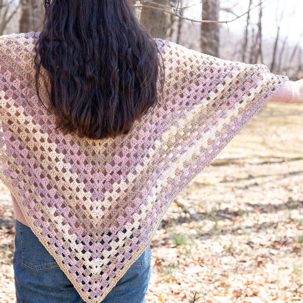Spring Shawl PDF Crochet Pattern Digital Download Easy Crochet