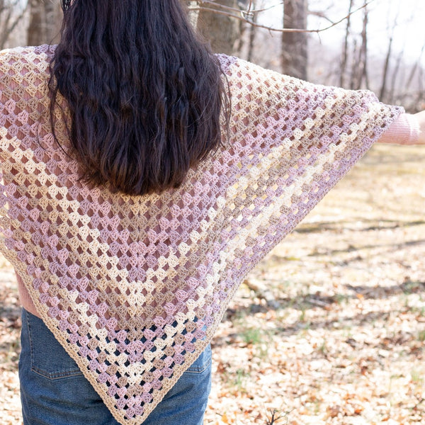 Spring Shawl PDF Crochet Pattern - Digital Download