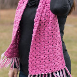 Pretty in Pink Scarf PDF Crochet Pattern - Digital Download