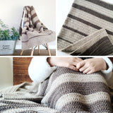 Falling in Blanket PDF Crochet Pattern in Eight Sizes - Digital Download