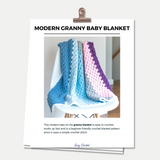 Modern Granny Baby Blanket PDF Crochet Pattern - Digital Download